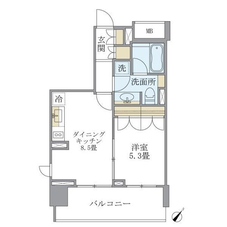 アパートメンツ千駄木の物件間取画像